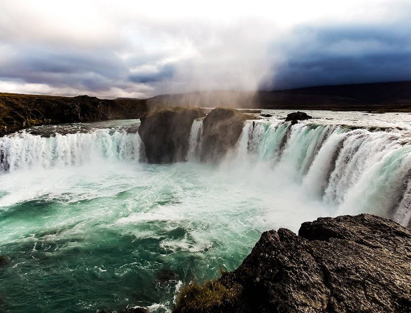Godafoss Waterfall, North Iceland, near Akureyri, Iceland